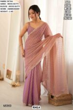 Elegant Party Wear Saree With Designer Border