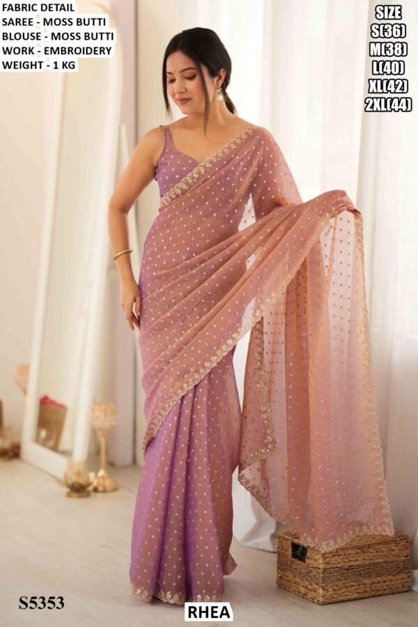 Elegant Party Wear Saree With Designer Border