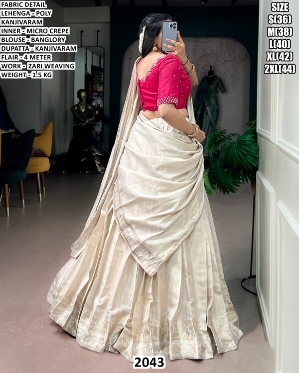 Traditional Kanjivaram Lehenga Choli For Women