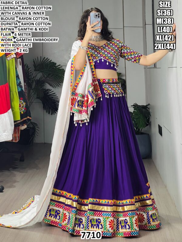 Navratri Lehenga Choli With Kodi Lace For Ladies
