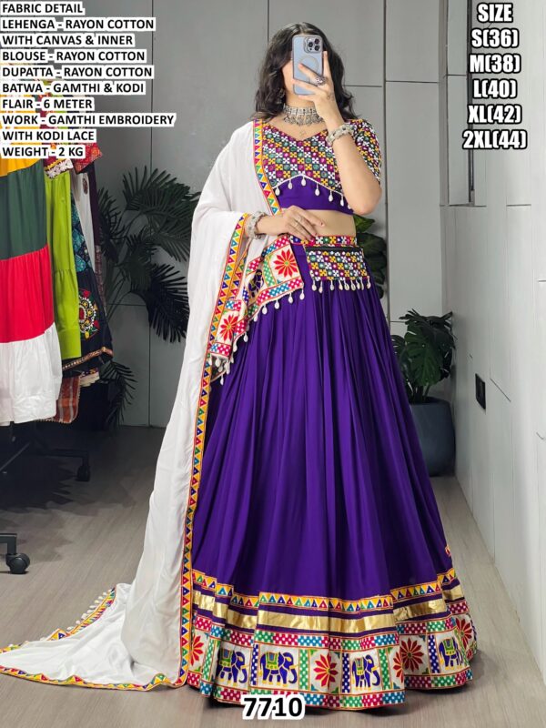 Navratri Lehenga Choli With Kodi Lace For Ladies