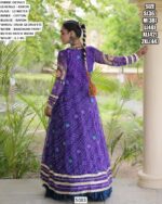 Traditional Navratri Outfit With Printed Long Jacket