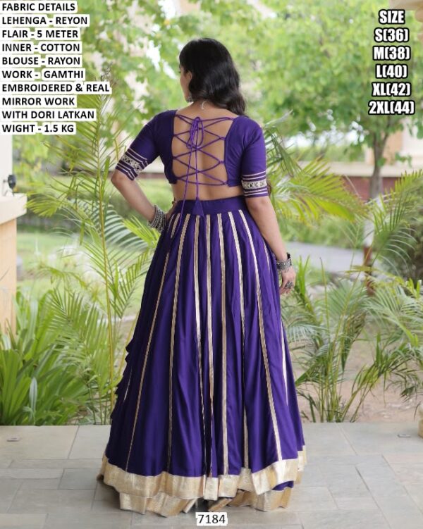 Festive Wear Lehenga Choli With Real Mirror Work