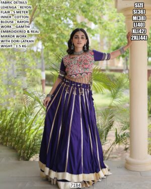 Festive Wear Lehenga Choli With Real Mirror Work