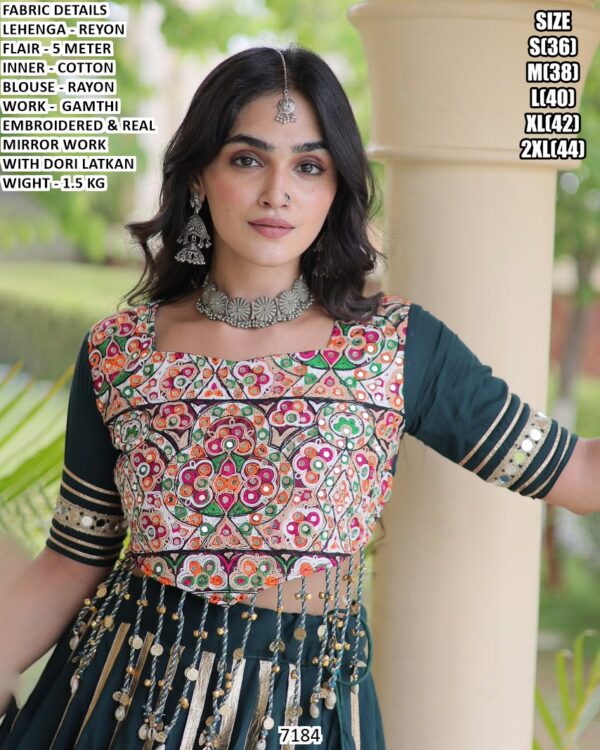 Festive Wear Lehenga Choli With Real Mirror Work