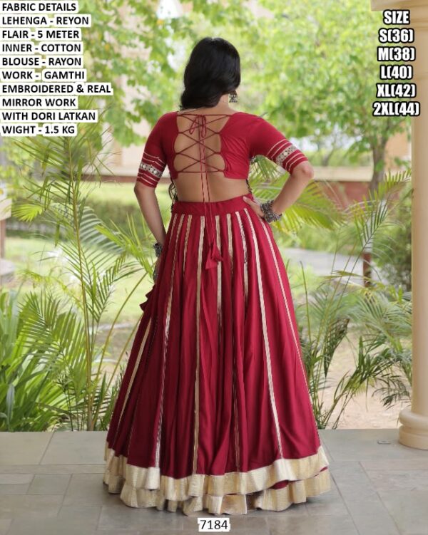 Festive Wear Lehenga Choli With Real Mirror Work