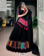 Designer Khadi Cotton Lehenga With Patchwork