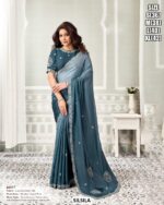 Designer Party Wear Saree With Sequin Work