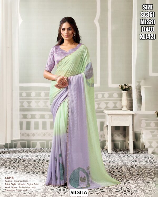 Designer Party Wear Saree With Sequin Work