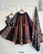 Navratri Lehenga Set With Ajrakh Cotton Dupatta