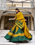 Gota Patti Lehenga With Designer Blouse For Navratri