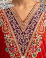 Women’s Premium Chinon Embroidered Suit Set