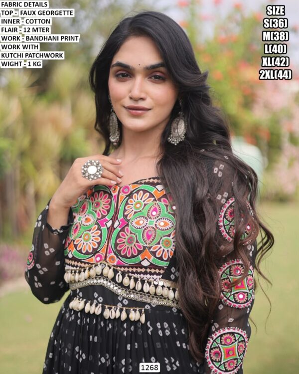 Kutchi Patchwork Gown For Special Occasions