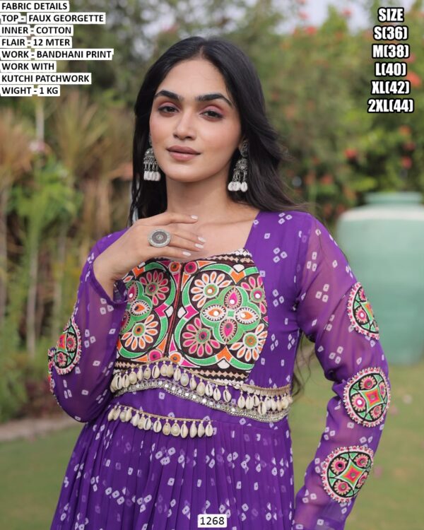 Kutchi Patchwork Gown For Special Occasions