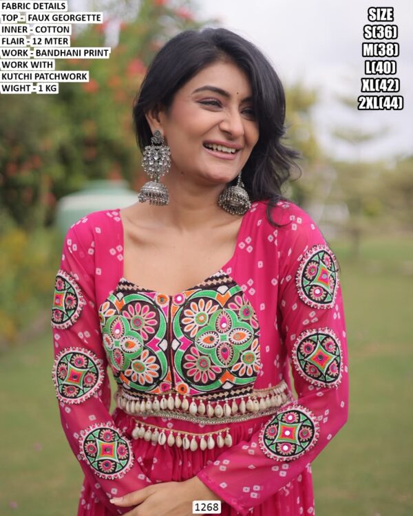 Kutchi Patchwork Gown For Special Occasions