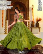 Pure Cotton Lehenga Choli With Thread Work