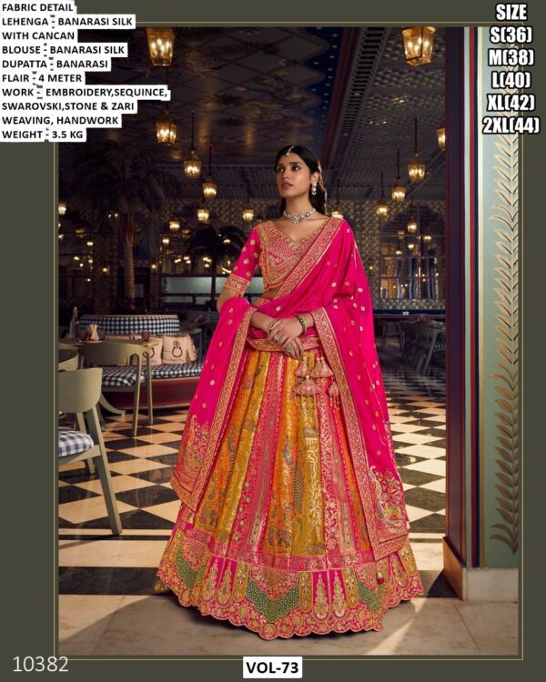 Designer Banarasi Silk Lehenga Choli For Women