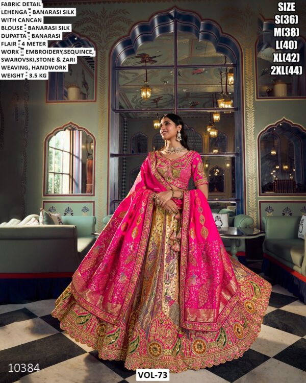 Designer Banarasi Silk Lehenga Choli For Women