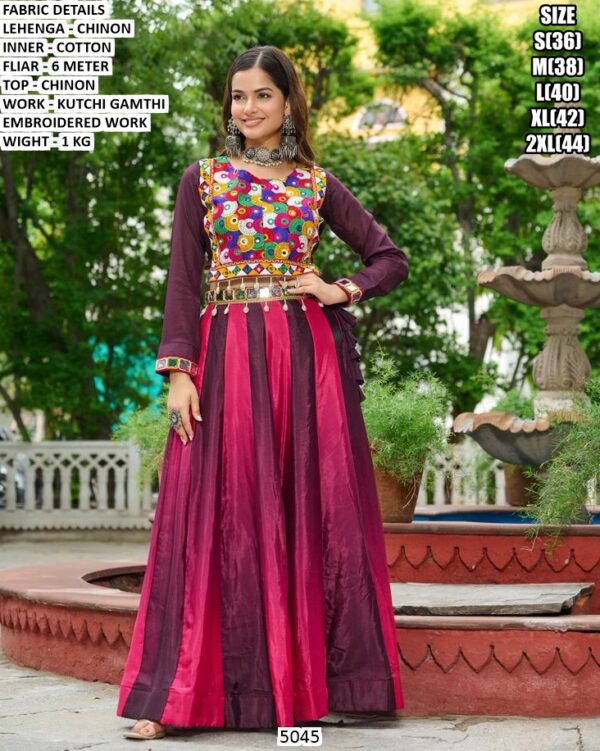 Traditional Kutchi Work Lehenga For Festive Wear