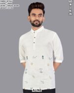 Modern Linen Kurta For Men’s Casual Outings
