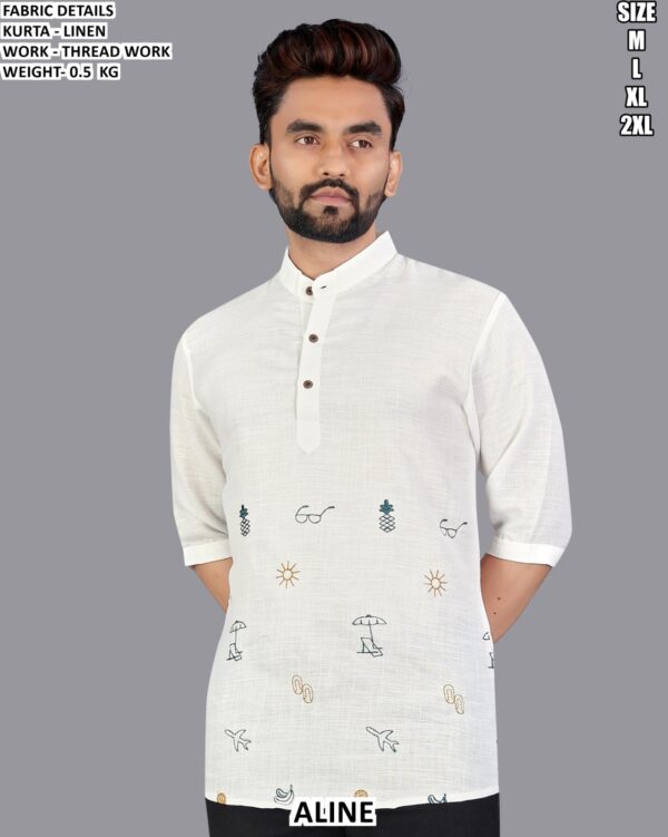 Modern Linen Kurta For Men’s Casual Outings