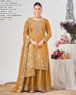 Designer Silk Kurta Palazzo With Dupatta For Women