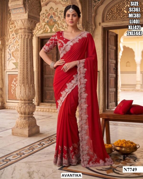 Premium Embroidered Designer Saree Collection