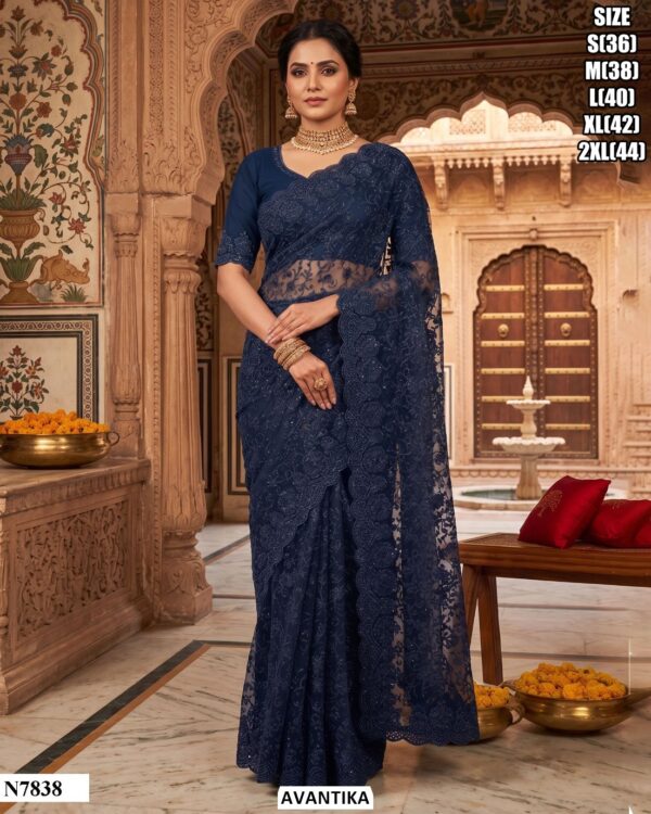 Premium Embroidered Designer Saree Collection