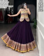 Designer Printed Lehenga With Jacket Style Blouse