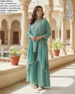 Stylish Kurta Palazzo And Dupatta Set For Women