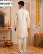 Men Embroidered Silk Kurta Pajama Set