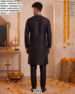 Men Embroidered Silk Kurta Pajama Set