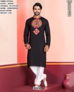 Mens Rayon Embroidered Kurta Pajama Set