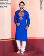 Mens Rayon Embroidered Kurta Pajama Set
