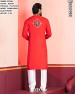 Mens Rayon Embroidered Kurta Pajama Set