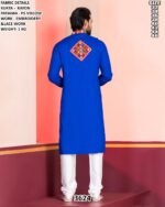 Mens Rayon Embroidered Kurta Pajama Set