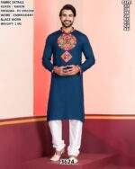 Mens Rayon Embroidered Kurta Pajama Set