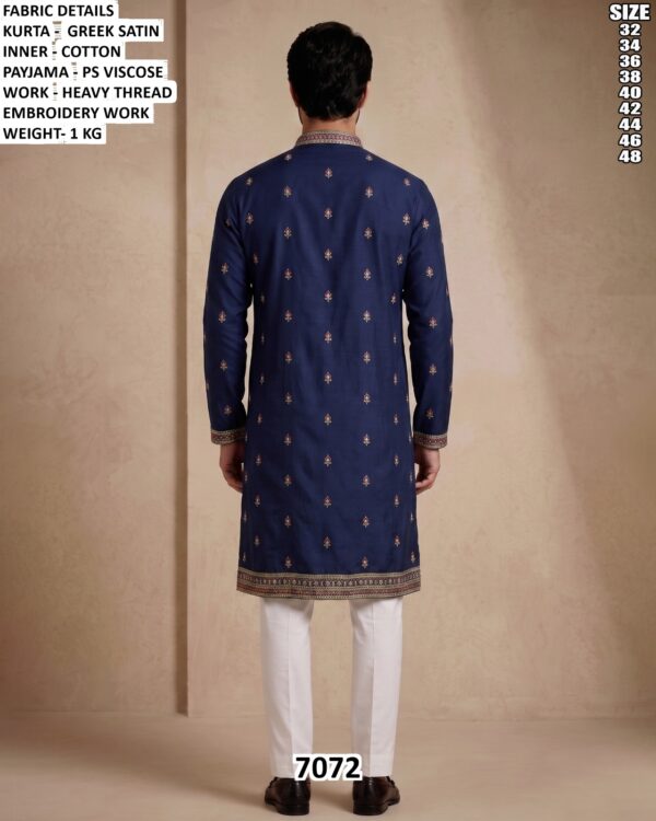 Men Kurta Pajama Set With Thread Work