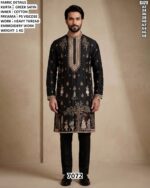 Men Kurta Pajama Set With Thread Work