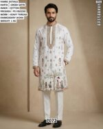 Men Kurta Pajama Set With Thread Work