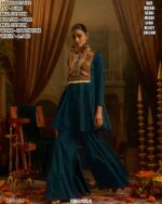 Designer Cotton Anarkali Kurta Pant Set