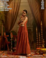 Designer Cotton Anarkali Kurta Pant Set