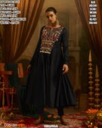 Designer Cotton Anarkali Kurta Pant Set