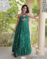 Kutchi Patchwork Designer Gown For Navratri