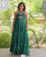 Kutchi Patchwork Designer Gown For Navratri