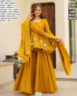 Soft Chinon Sharara Suit With Dupatta