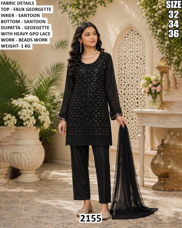 Beautiful Embellished Suit Set For Girls