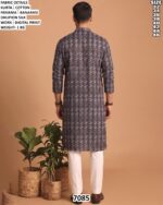 Men’s Cotton Digital Print Kurta Pajama Set
