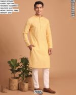 Men’s Cotton Digital Print Kurta Pajama Set