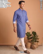 Men’s Cotton Digital Print Kurta Pajama Set